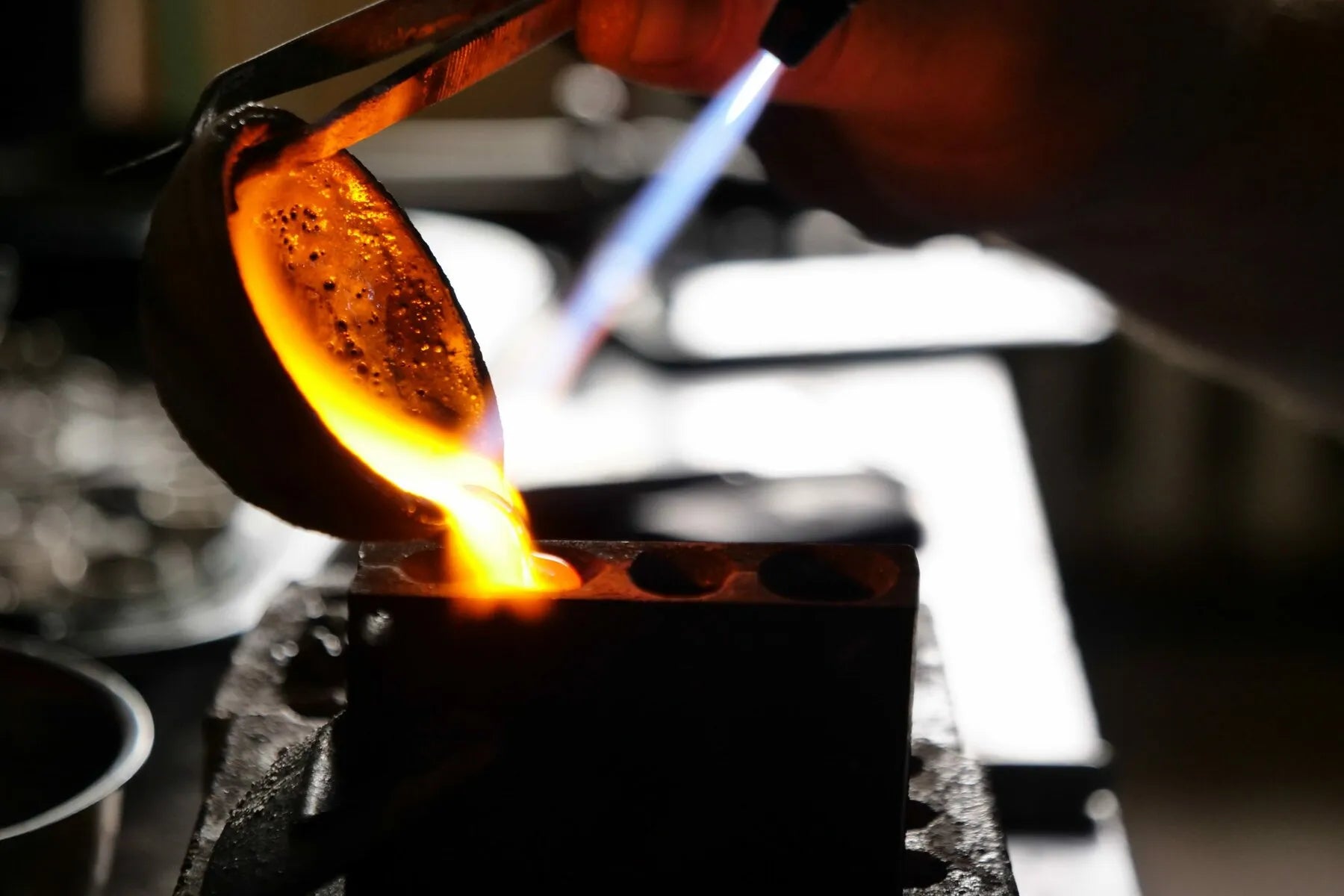 Sepiaguss Ossasepia alte Goldschmiedetechnik Sepiah Silberguss