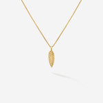 Schmuckanhänger Layering Meeresschmuck kleines Blatt aus Gold