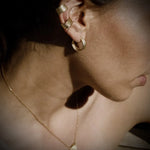 Earcuff Gold Struktur Sepiah Jewelry